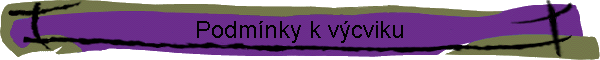Podm�nky k v�cviku